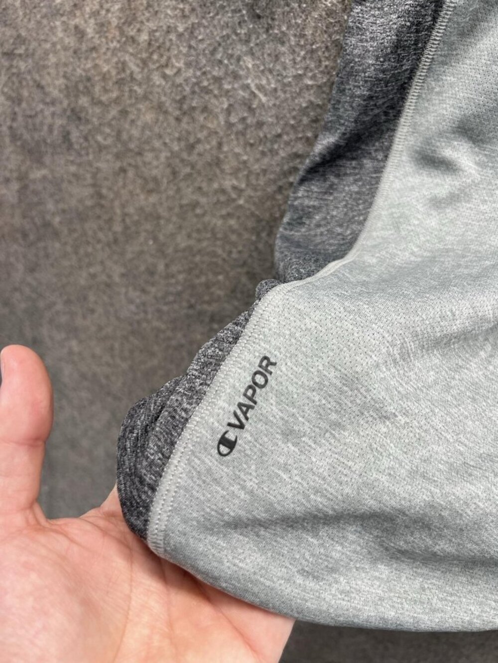 Champion Powertrain Vapor Shirt Mens Large Gray Short Sleeve Performance Top - Picture 4 of 11